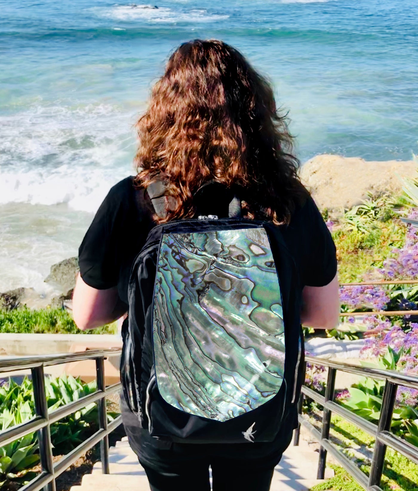 Laptop Backpack with the Mother of Pearl Print