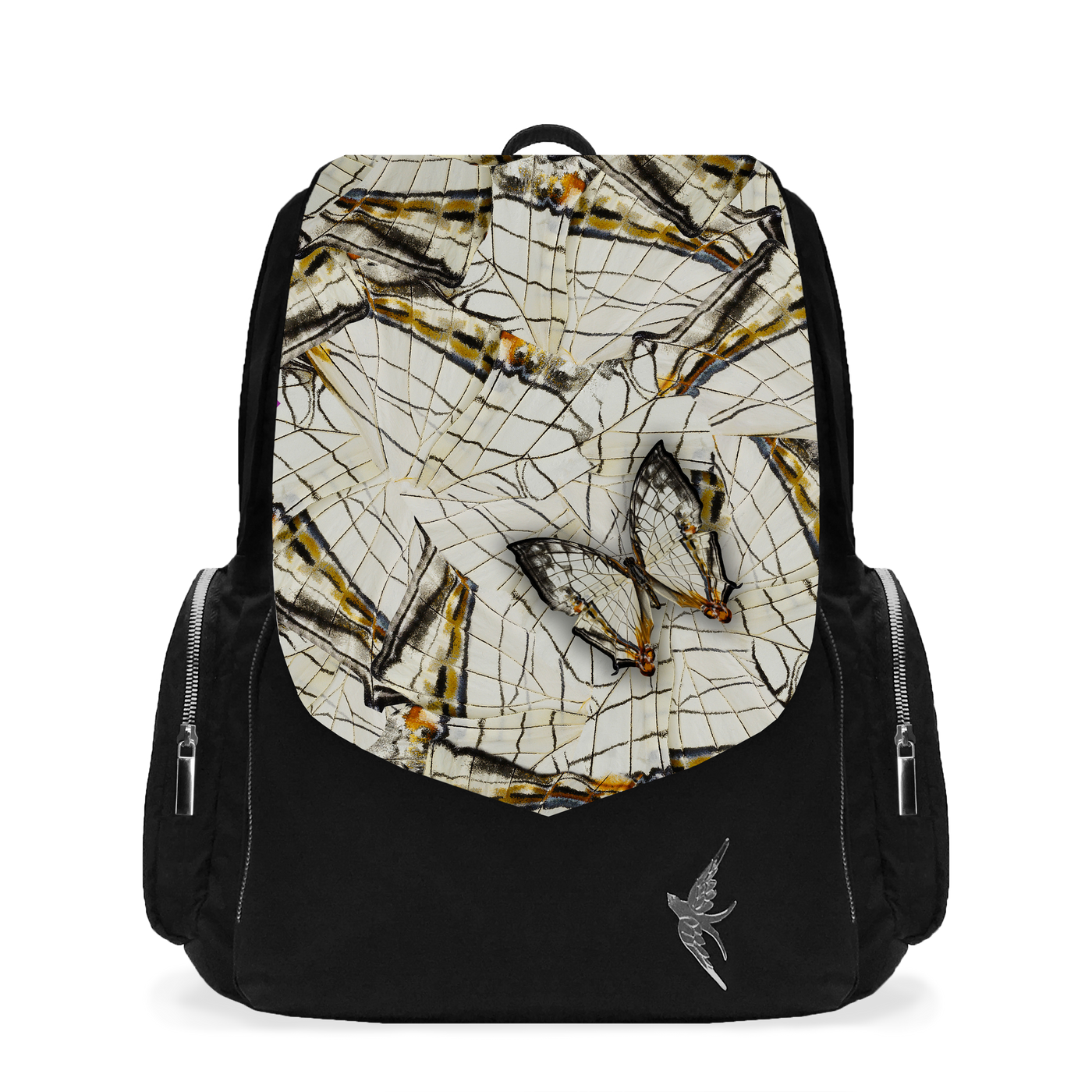 Laptop Backpack with the Olive Butterfly Print