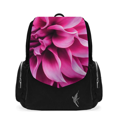 Laptop Backpack with the Pink Dahlia Print
