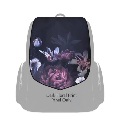 Panel Only in Dark Floral Print
