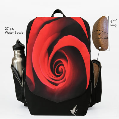 Laptop bag by GraceTech featuring the Modern Rose Print on our Laptop Backpack with a separate computer section.
