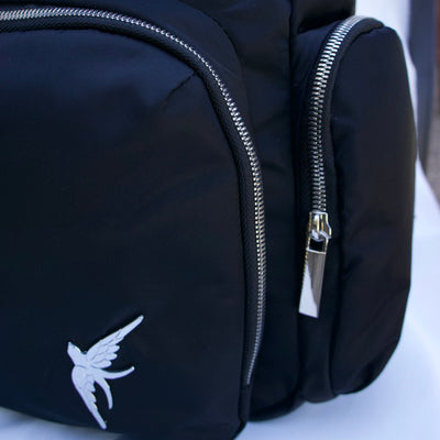 Laptop Backpack with the Blue Iris Print