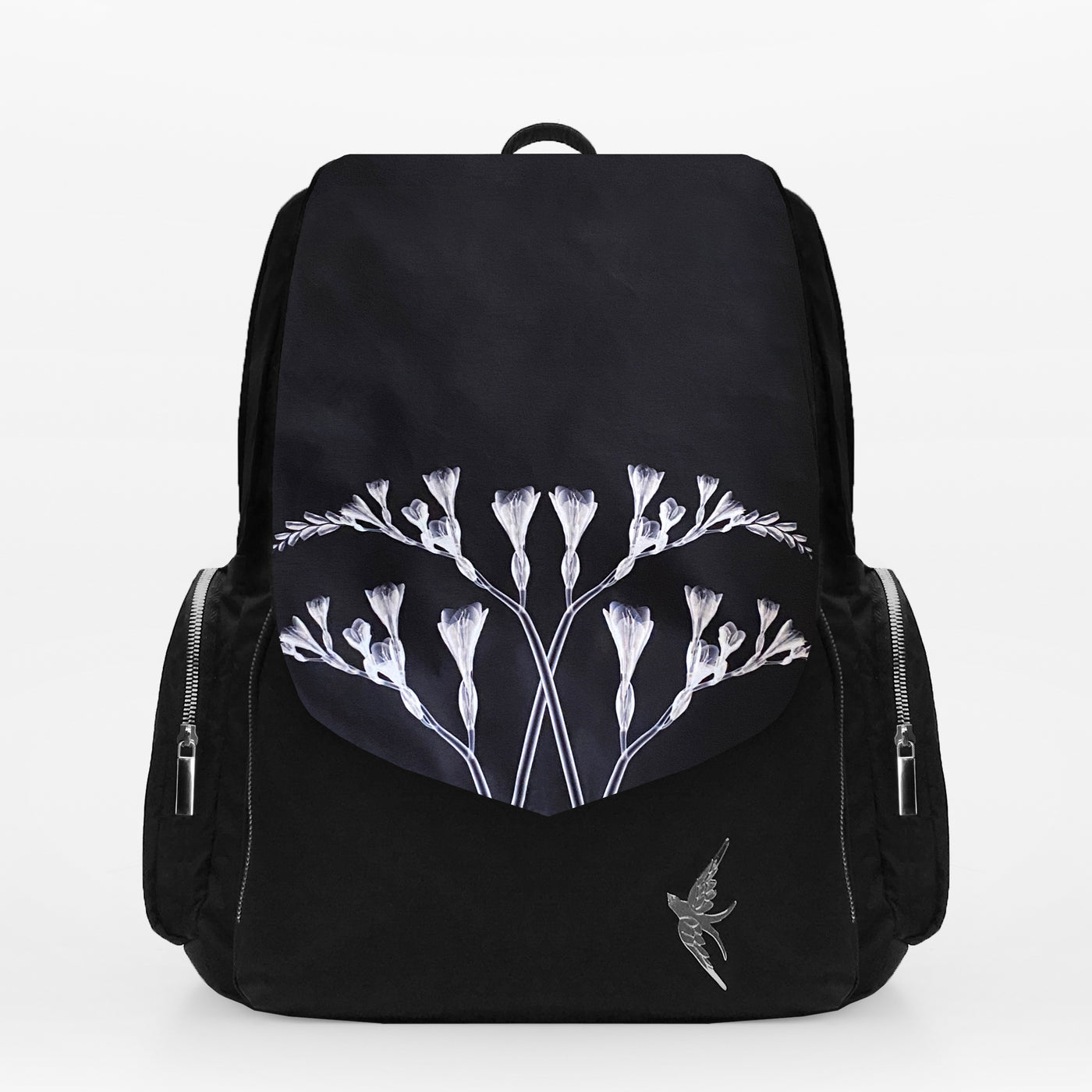 Laptop Backpack with the White Freesia Print
